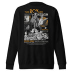 Sueter The Boy And The Heron Ghibli negro vista frontal