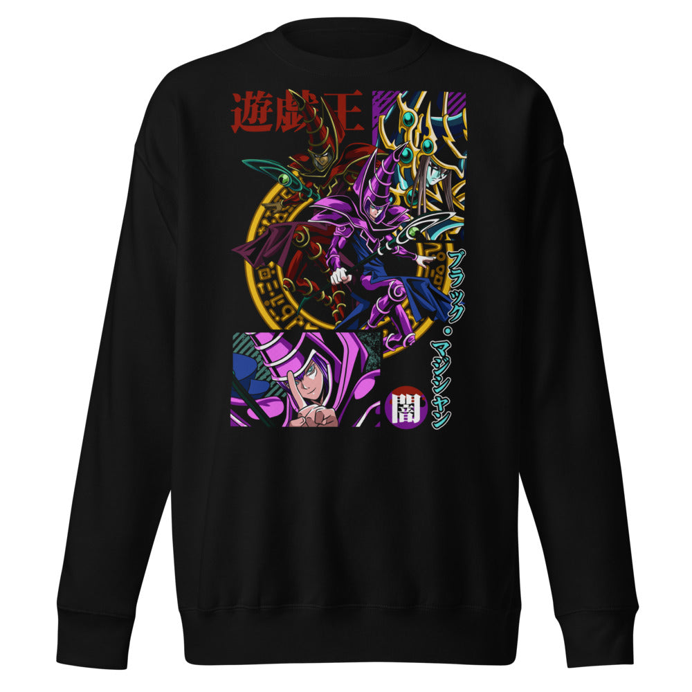 Sueter Yu Gi Oh Dark Magician negro vista frontal