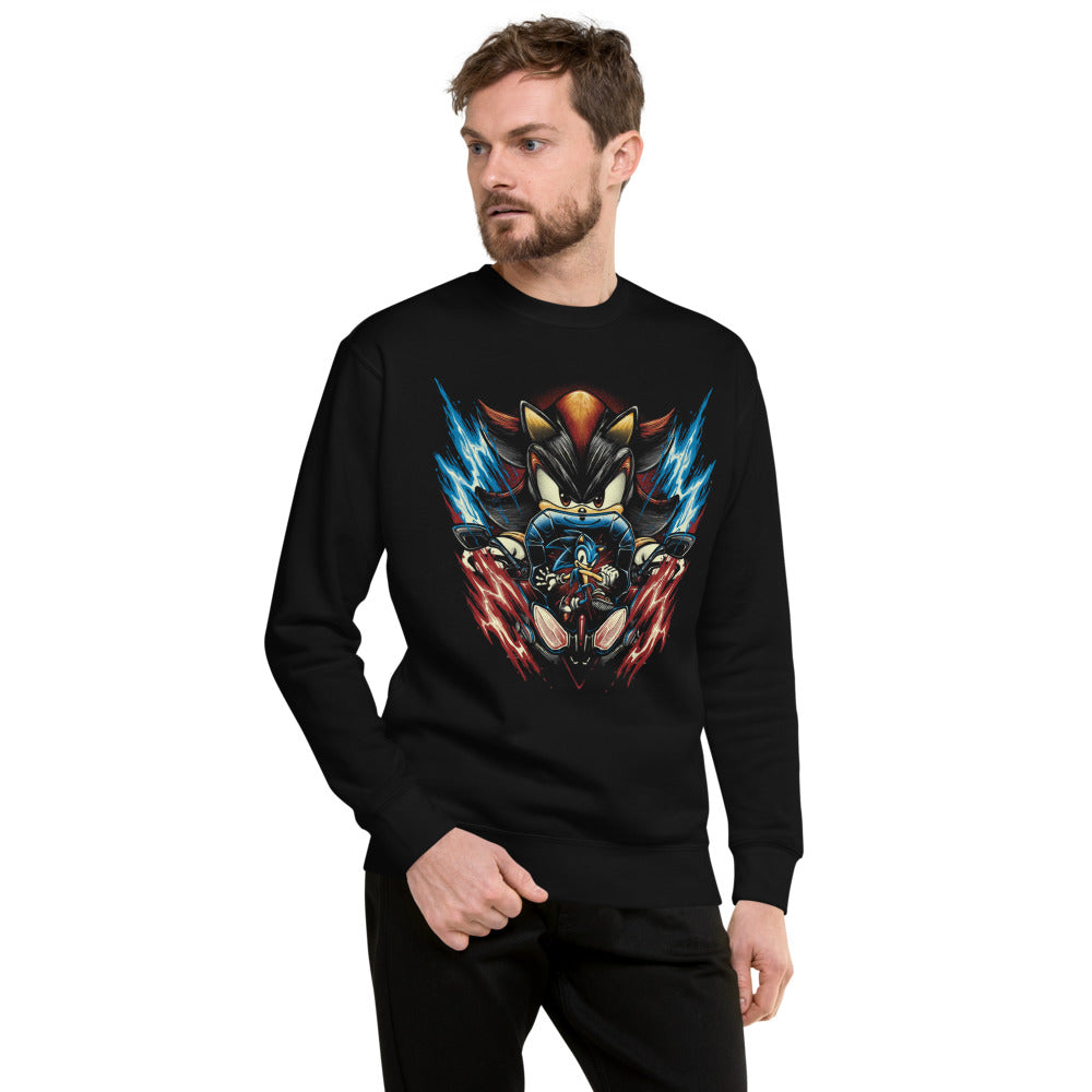 Sueter Sonic And Shadow Racing negro modelo