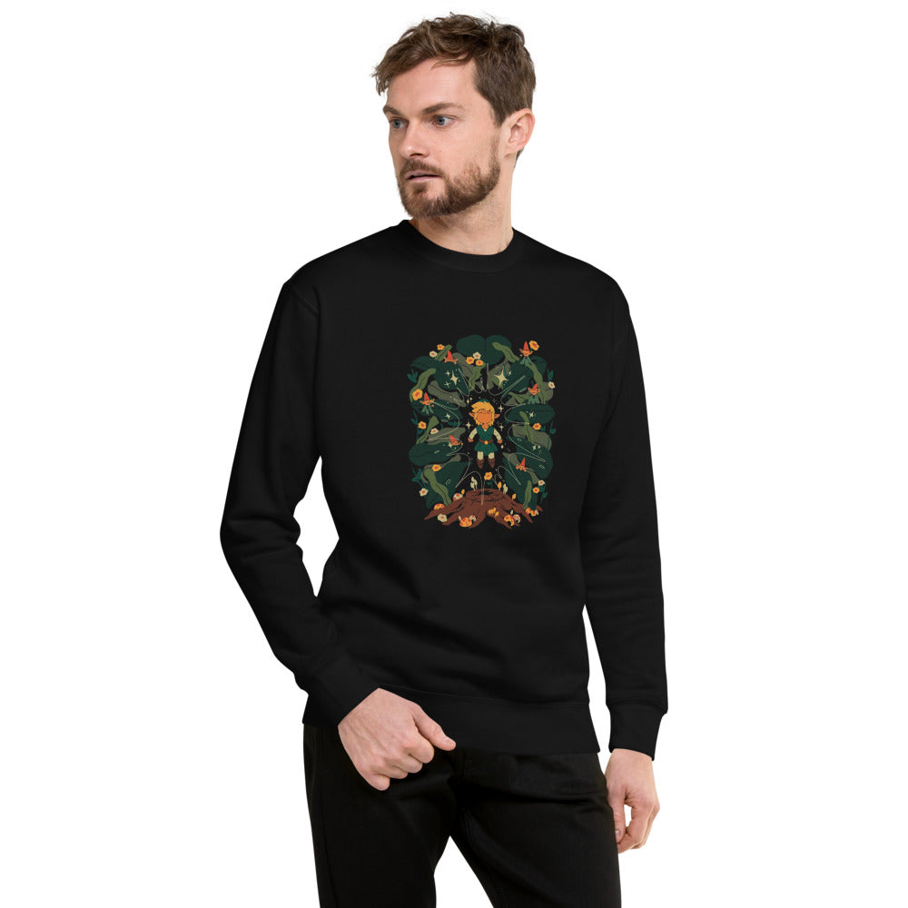 Sueter Zelda Link Forest Fairies negro modelo