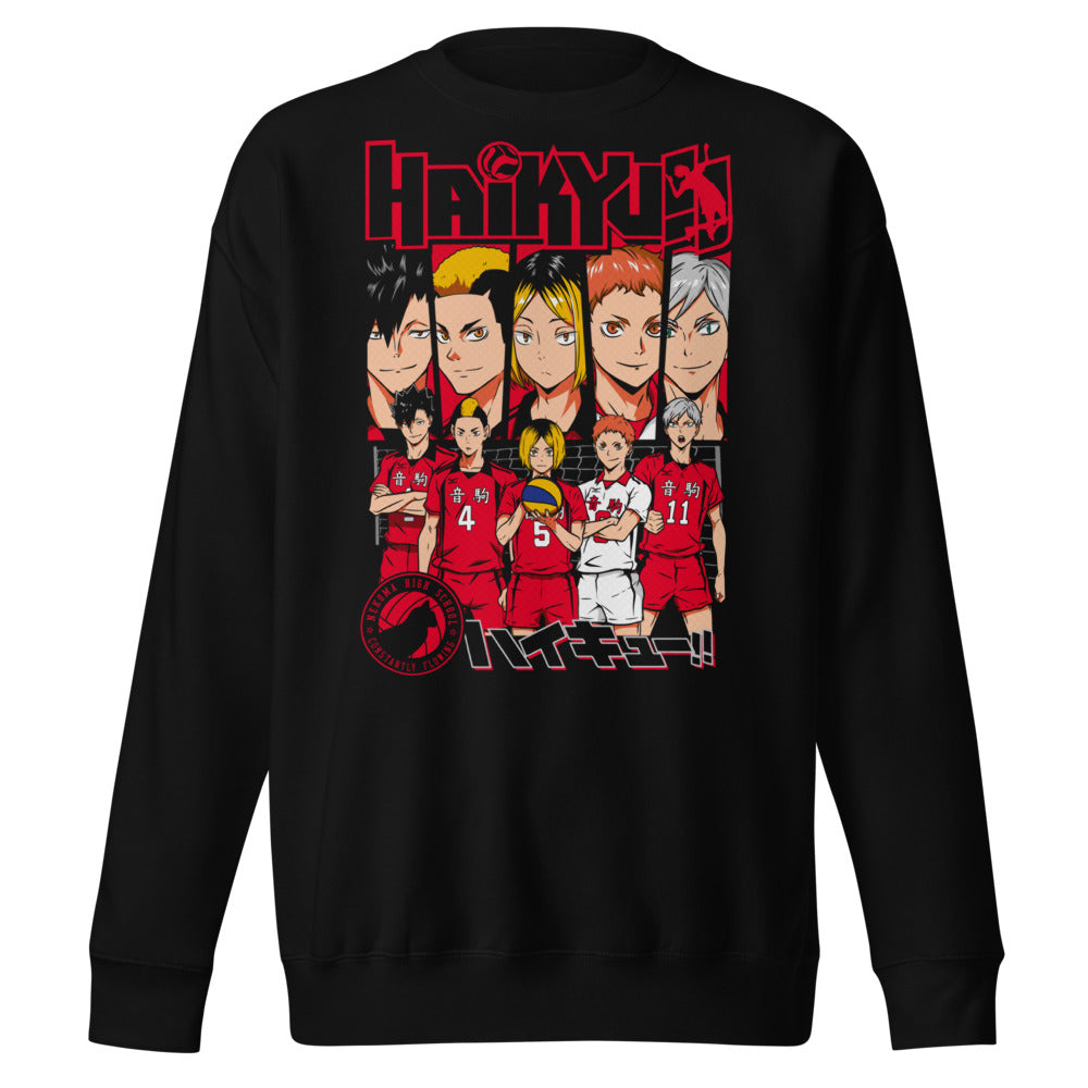 Sueter Haikyuu Nekoma Team - Frente