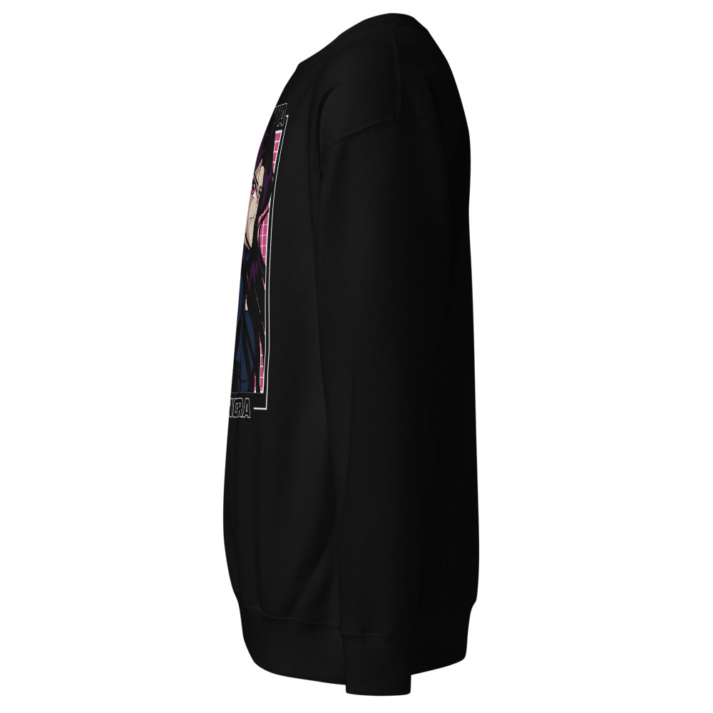 Sueter Saint Seiya Pandora negro vista lateral izquierda