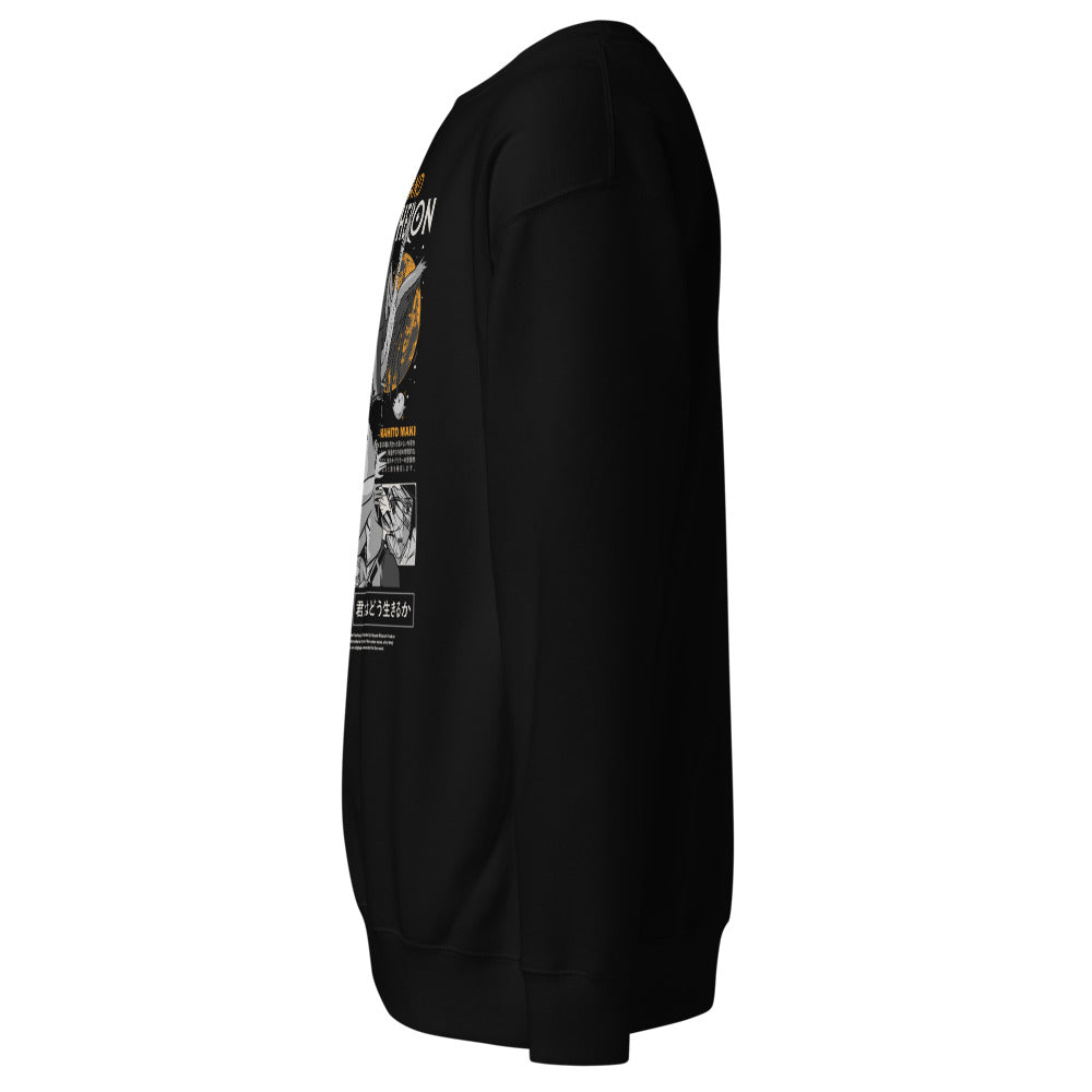 Sueter The Boy And The Heron Ghibli negro vista lateral izquierda