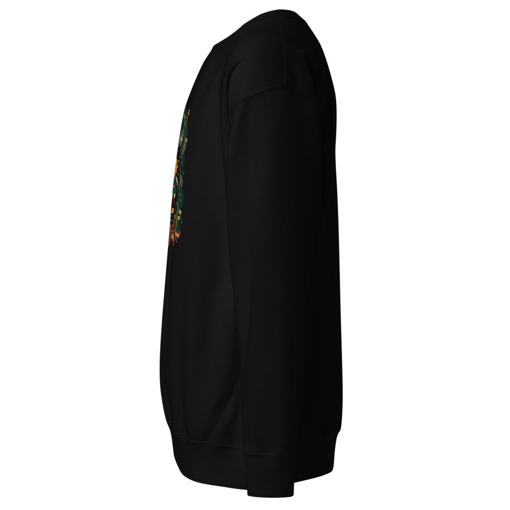 Sueter Zelda Link Forest Fairies negro vista lateral izquierda