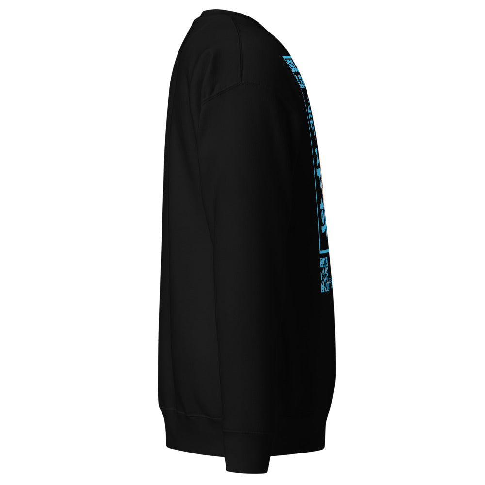 Sueter Solo Leveling Lee Joohee negro vista lateral derecha