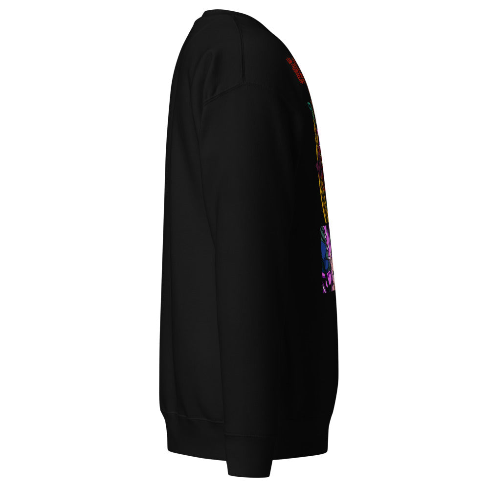 Sueter Yu Gi Oh Dark Magician negro vista lateral derecha