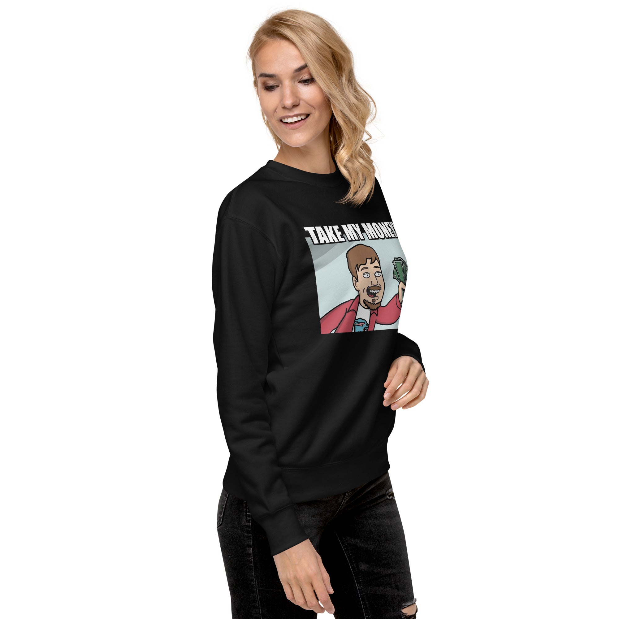 Take My Money — detalle del estampado