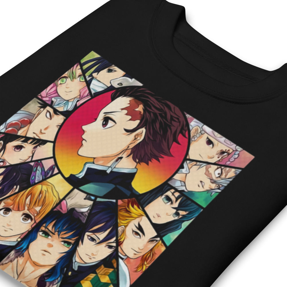 Sueter Demon Slayer Characters Circle - Doblado zoom
