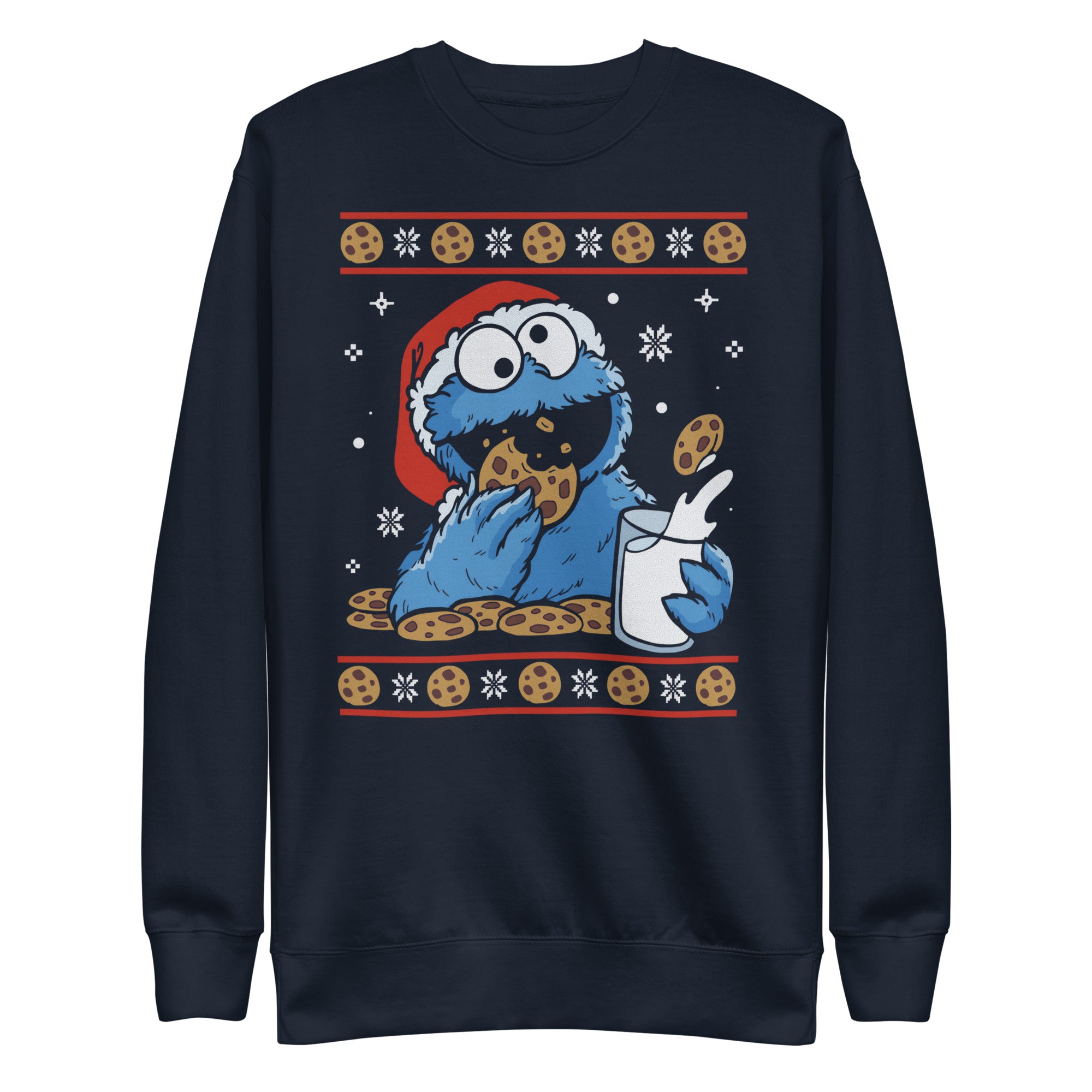 Vista frontal — Suéter Navidad con Galletas Plaza Sésamo