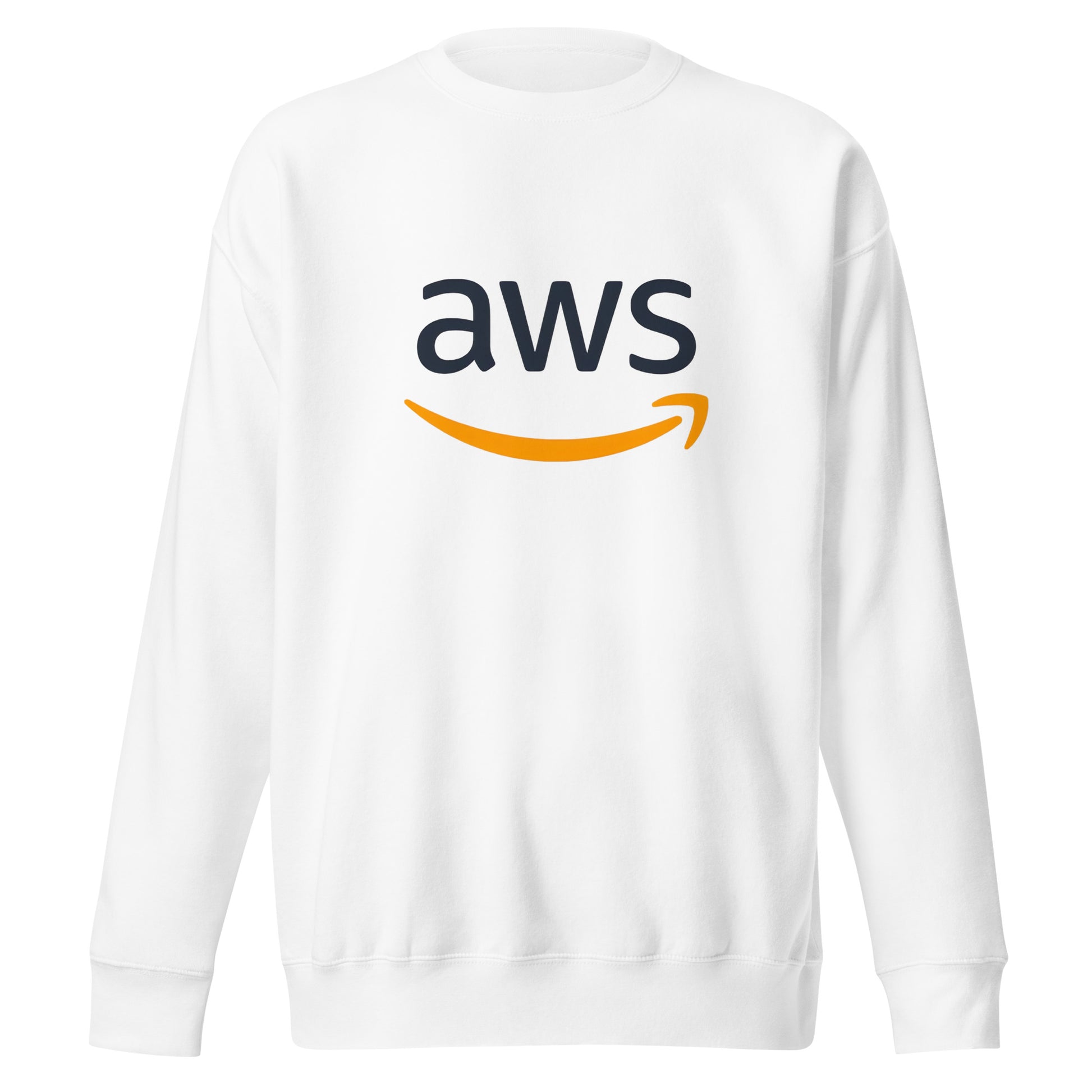 Sueter AWS White, Disponible en la mejor tienda online para comprar tu merch favorita, la mejor Calidad, compra Ahora en Algoritmo! 