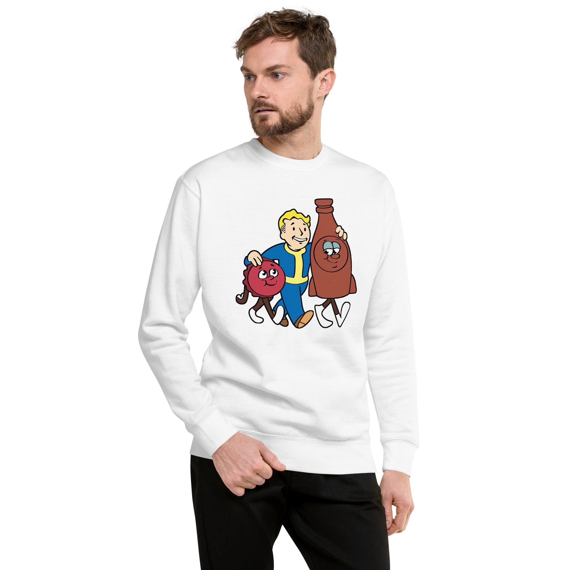 Nuka Cola Friends — detalle del estampado