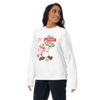 Pizza Mario — detalle del estampado