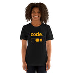Code On — detalle del estampado