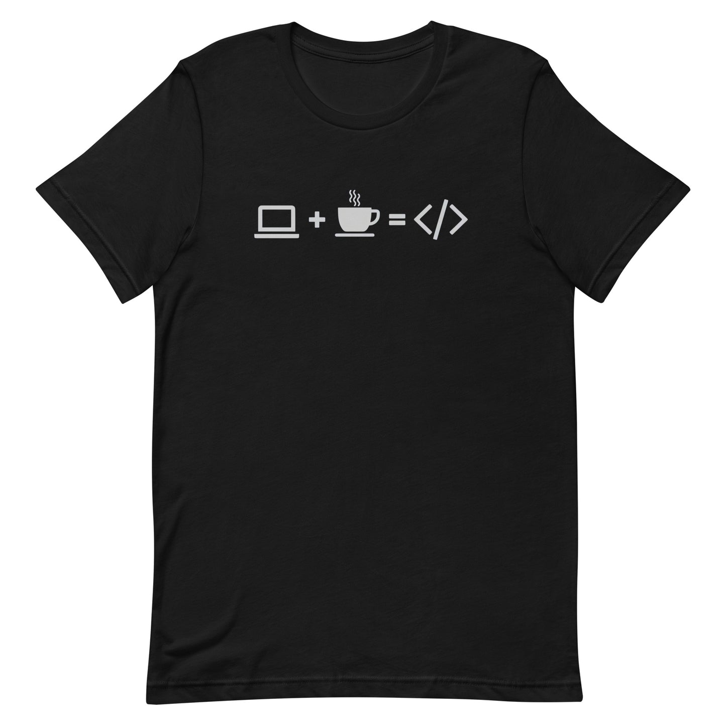  Camiseta Coffee HTML, Disponible en la mejor tienda online para comprar tu merch favorita, la mejor Calidad, compra Ahora en Algoritmo! 