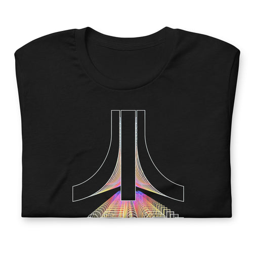 Détail du print — Atari 80s, coton peigné 142 g/m²