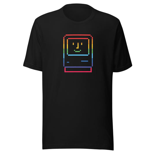 Camiseta Happy Mac Rainbow , Disponible en la mejor tienda online para comprar tu merch favorita, la mejor Calidad, compra Ahora en Algoritmo! 