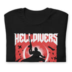 Print detail — Helldivers, 142 g/m² combed cotton