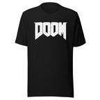 Detalle del print — DOOM, algodón 142 g/m²