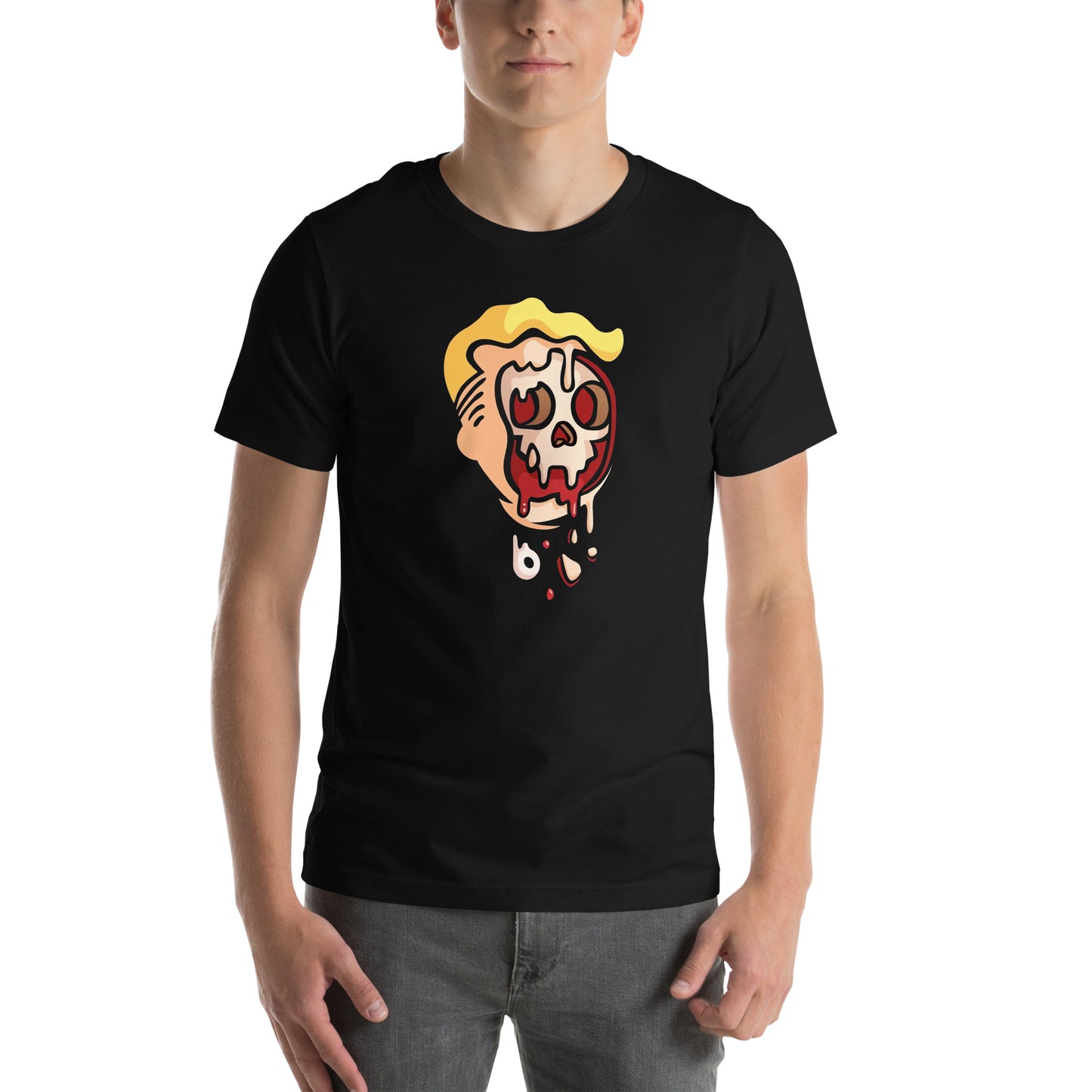 Playera de Fallout Face ,Disponible en la mejor tienda online para comprar tu merch favorita, la mejor Calidad, compra Ahora en Algoritmo! 