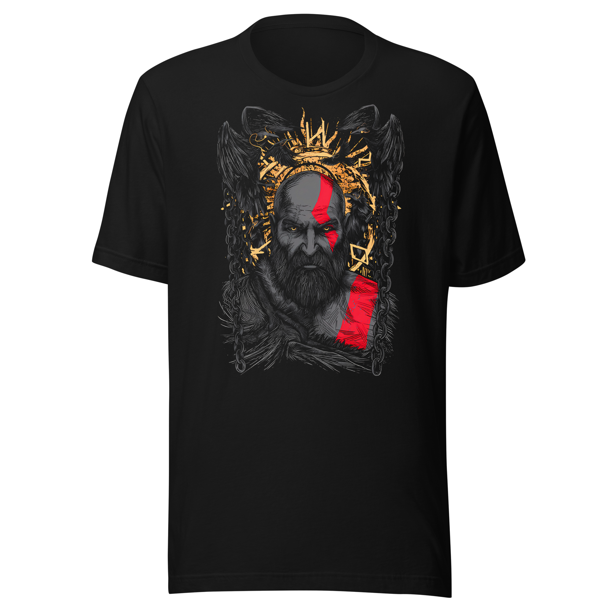 Gold God of War — vista frontal