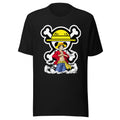 Vista frontal — Playera Mugiwara One Piece, calavera del Sombrero de Paja