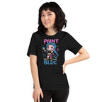 Paint Blue — detalle del estampado