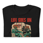Playera Life Goes On The last of us — vista trasera