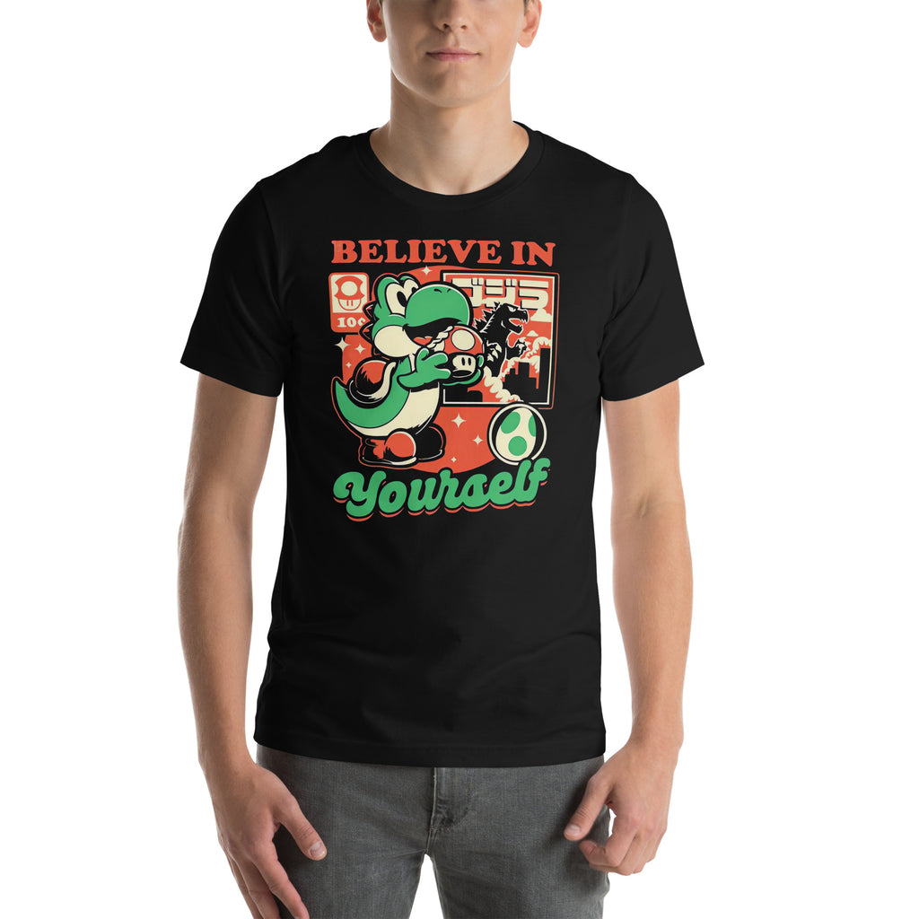 Believe in your Self — modelo usando la prenda