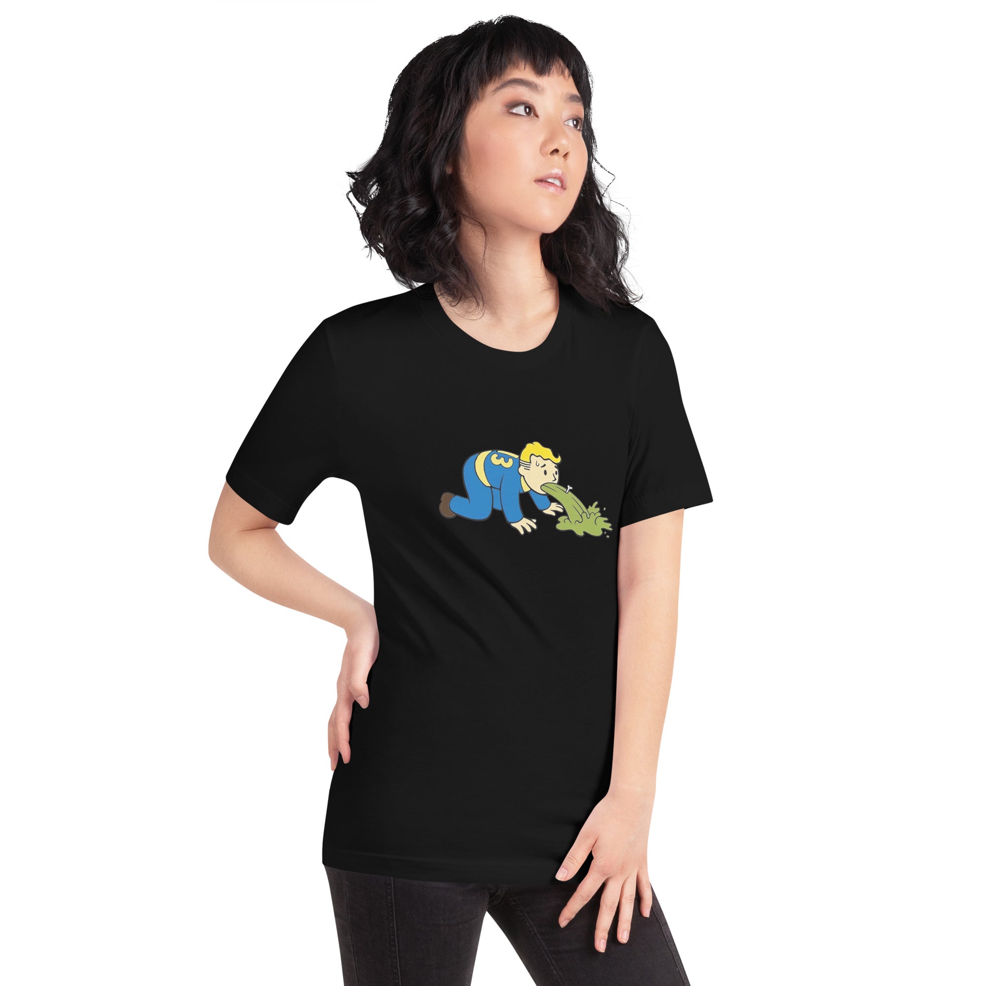 Playera de Vault Boy enfermo , Disponible en la mejor tienda online para comprar tu merch favorita, la mejor Calidad, compra Ahora en Algoritmo! 