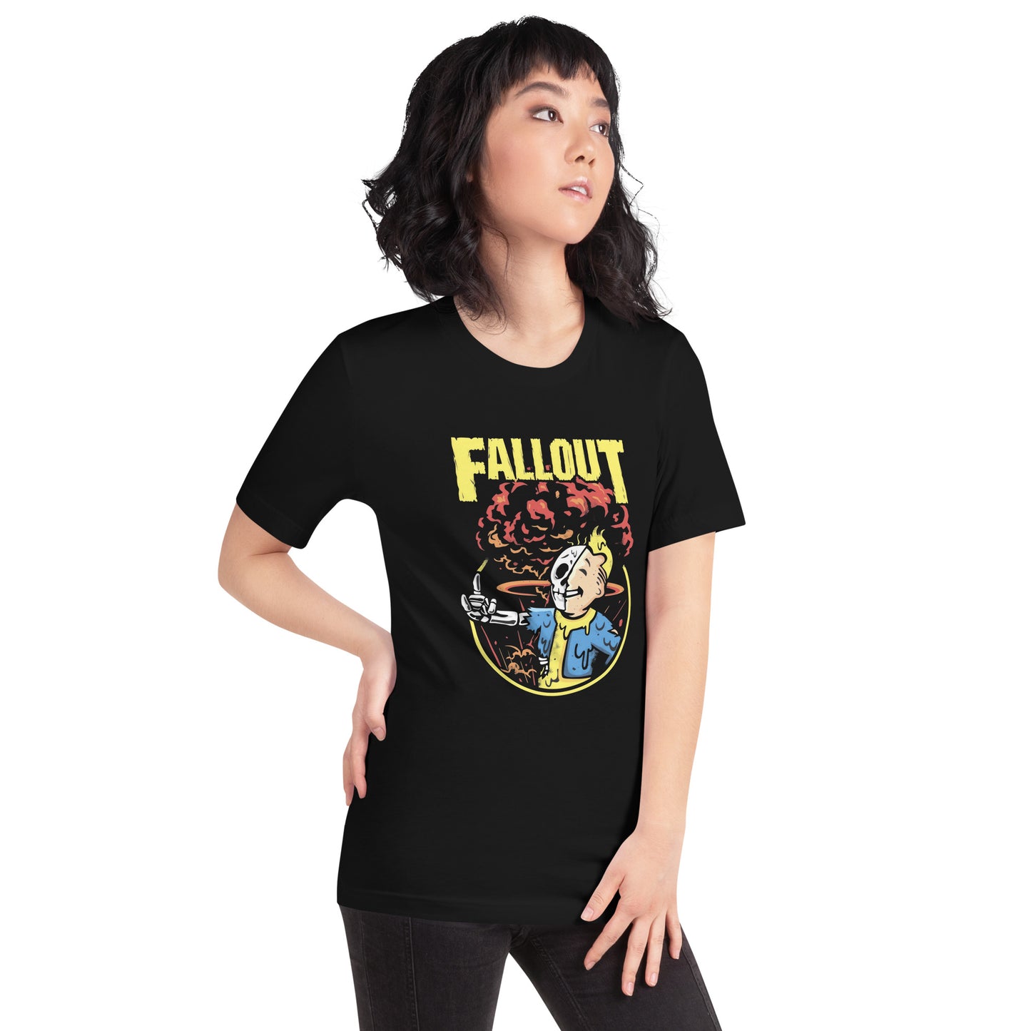 Playera de Fallout Dead , Disponible en la mejor tienda online para comprar tu merch favorita, la mejor Calidad, compra Ahora en Algoritmo! 