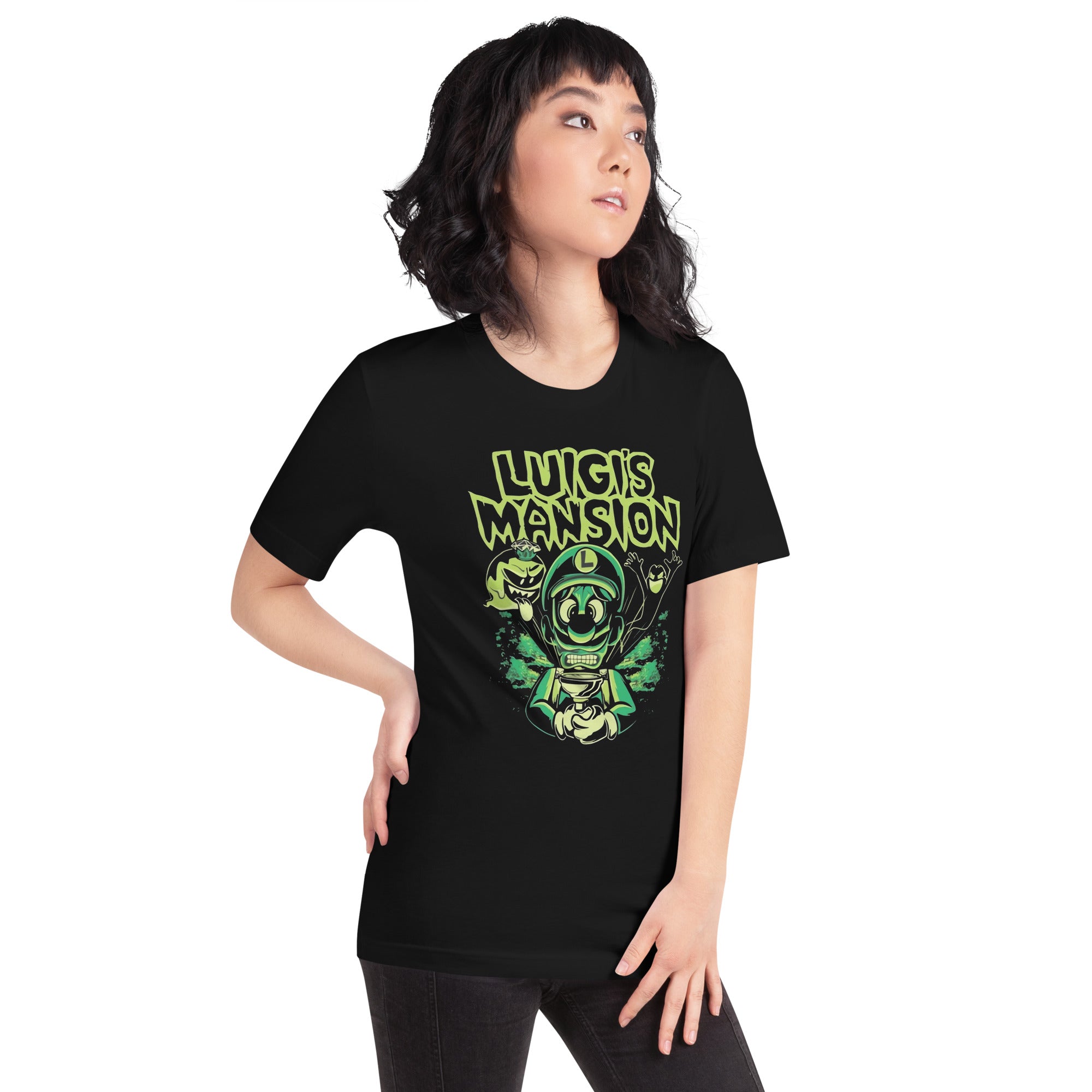 Playera Luigi's Mansion, Disponible en la mejor tienda online para comprar tus artículos favoritos, la mejor Calidad, compra Ahora en Algoritmo! 