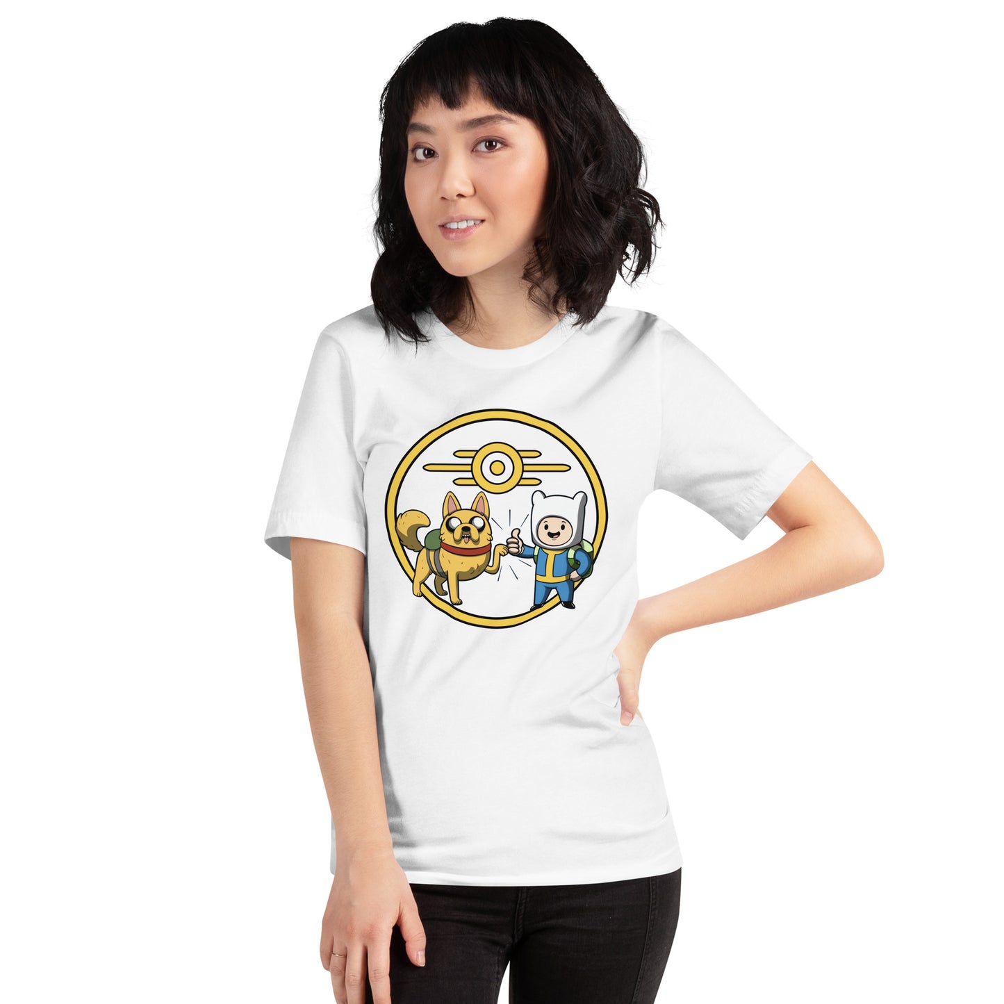 Playera Hora de Aventura Fallout, Disponible en la mejor tienda online para comprar tus artículos favoritos, la mejor Calidad, compra en Algoritmo! 