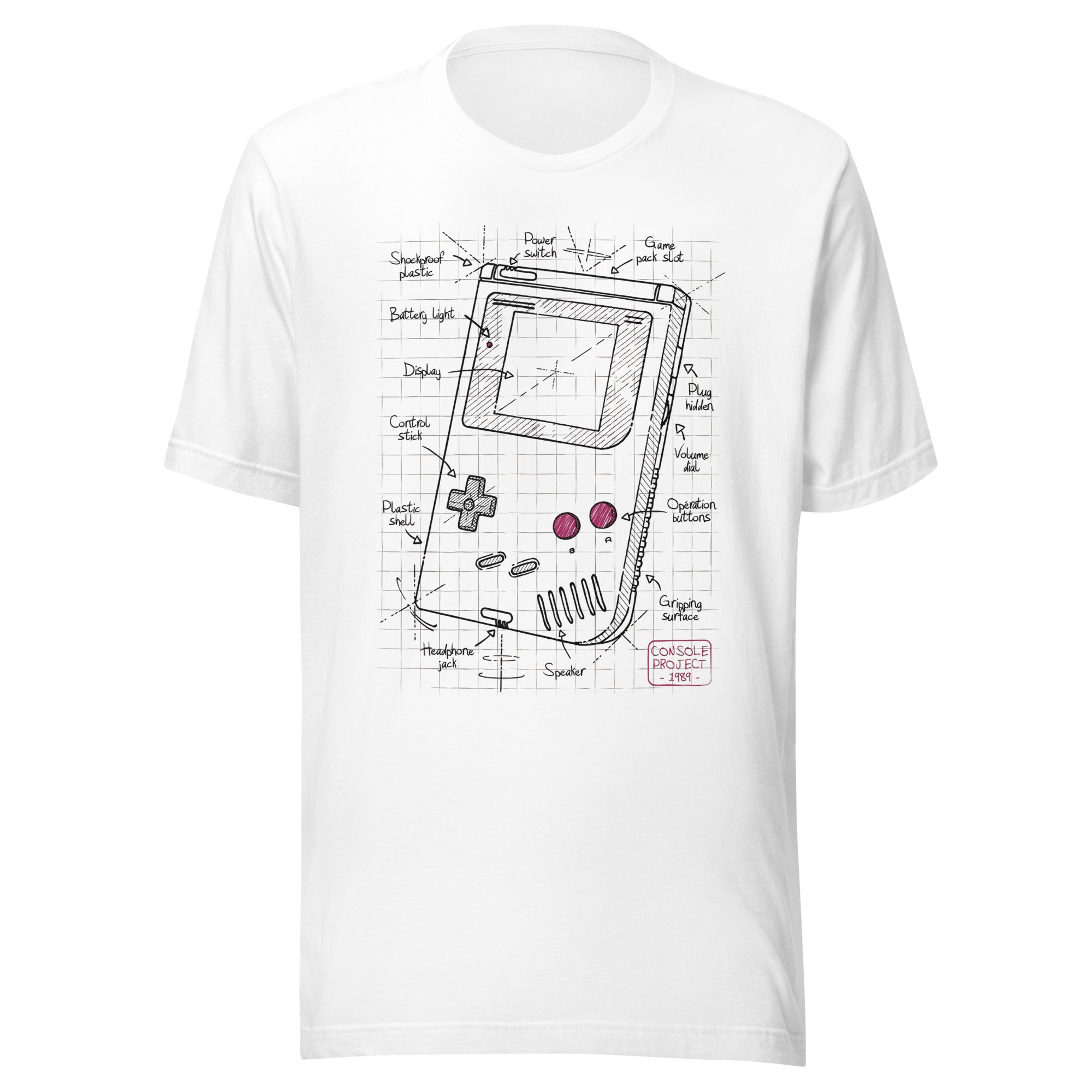 Gameboy Blueprint — vista frontal