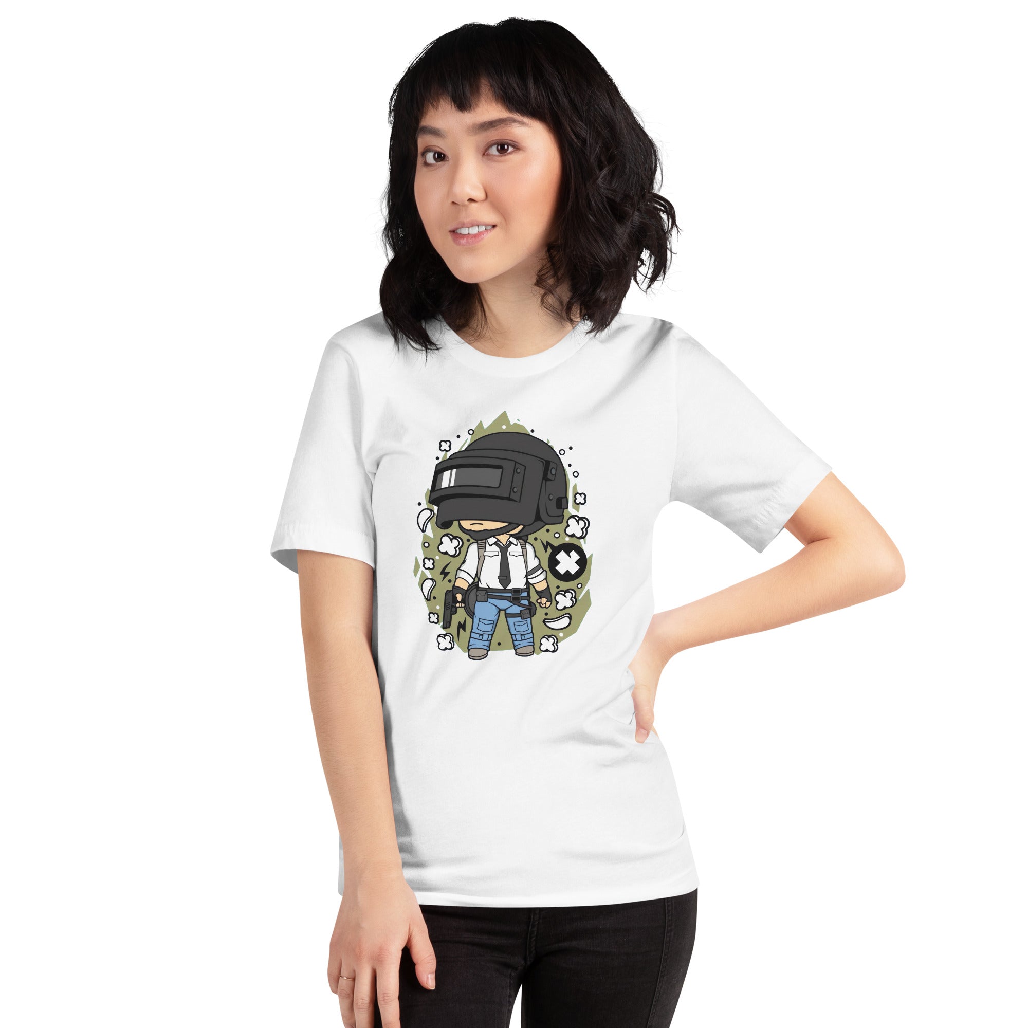 Battle Royale Soldier — detalle del estampado