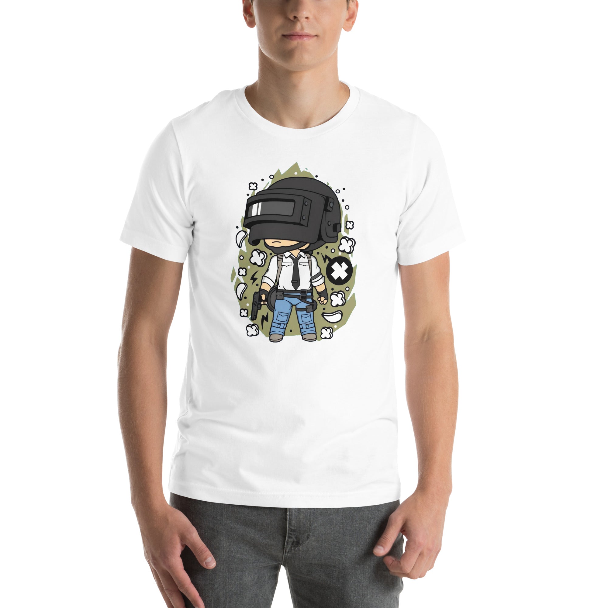 Battle Royale Soldier — modelo usando la prenda