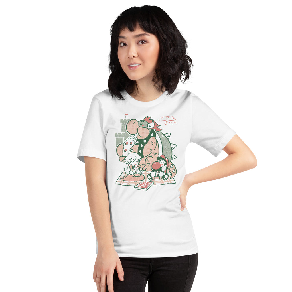 Pizza Bros — detalle del estampado