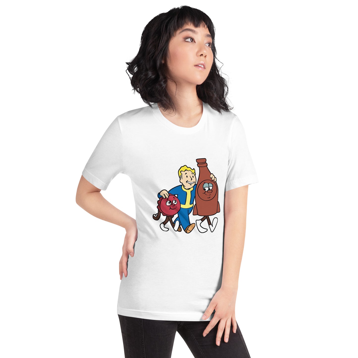 Playera de Nuka Cola Friends , Disponible en la mejor tienda online para comprar tu merch favorita, la mejor Calidad, compra Ahora en Algoritmo! 