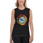 Camiseta sin mangas Duck Hunt 007 James Bond — detalle del estampado