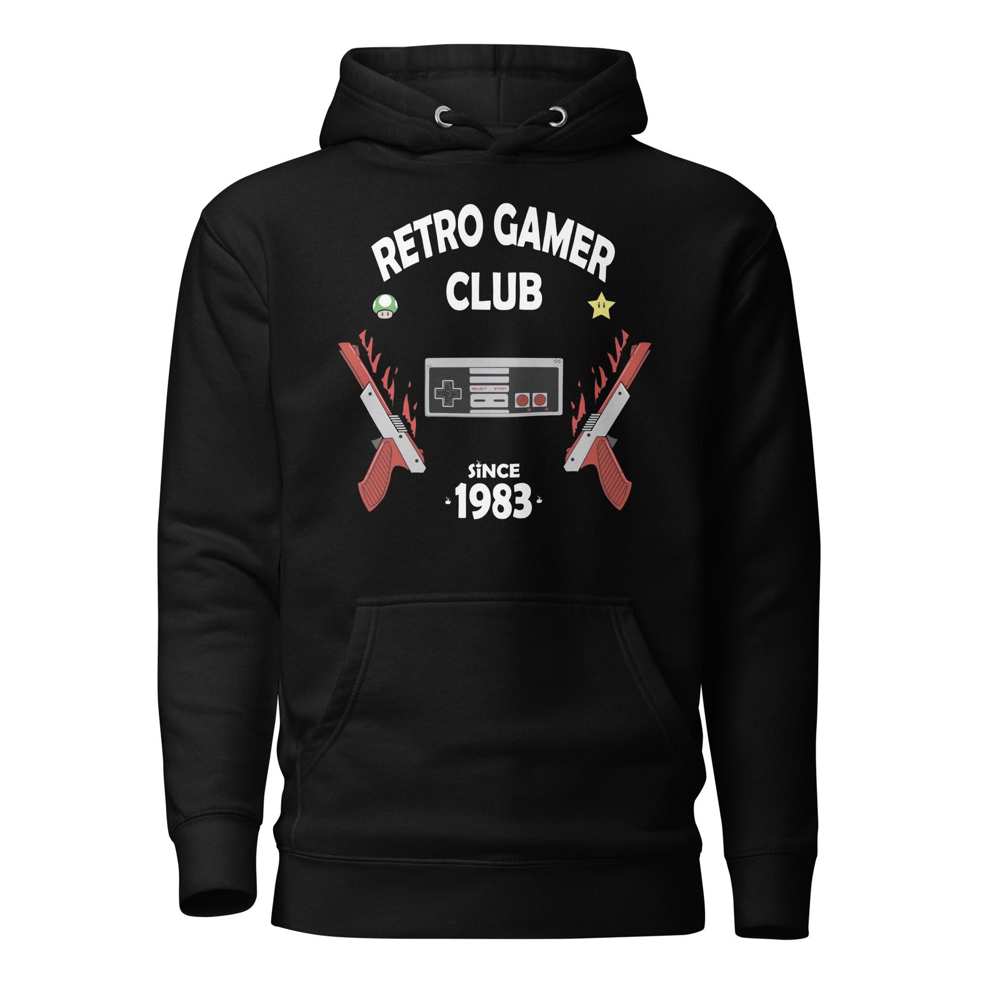 Hoodie Retro Gamer Club, Disponible en la mejor tienda online para comprar tu merch favorita, la mejor Calidad, compra Ahora en Superstar!