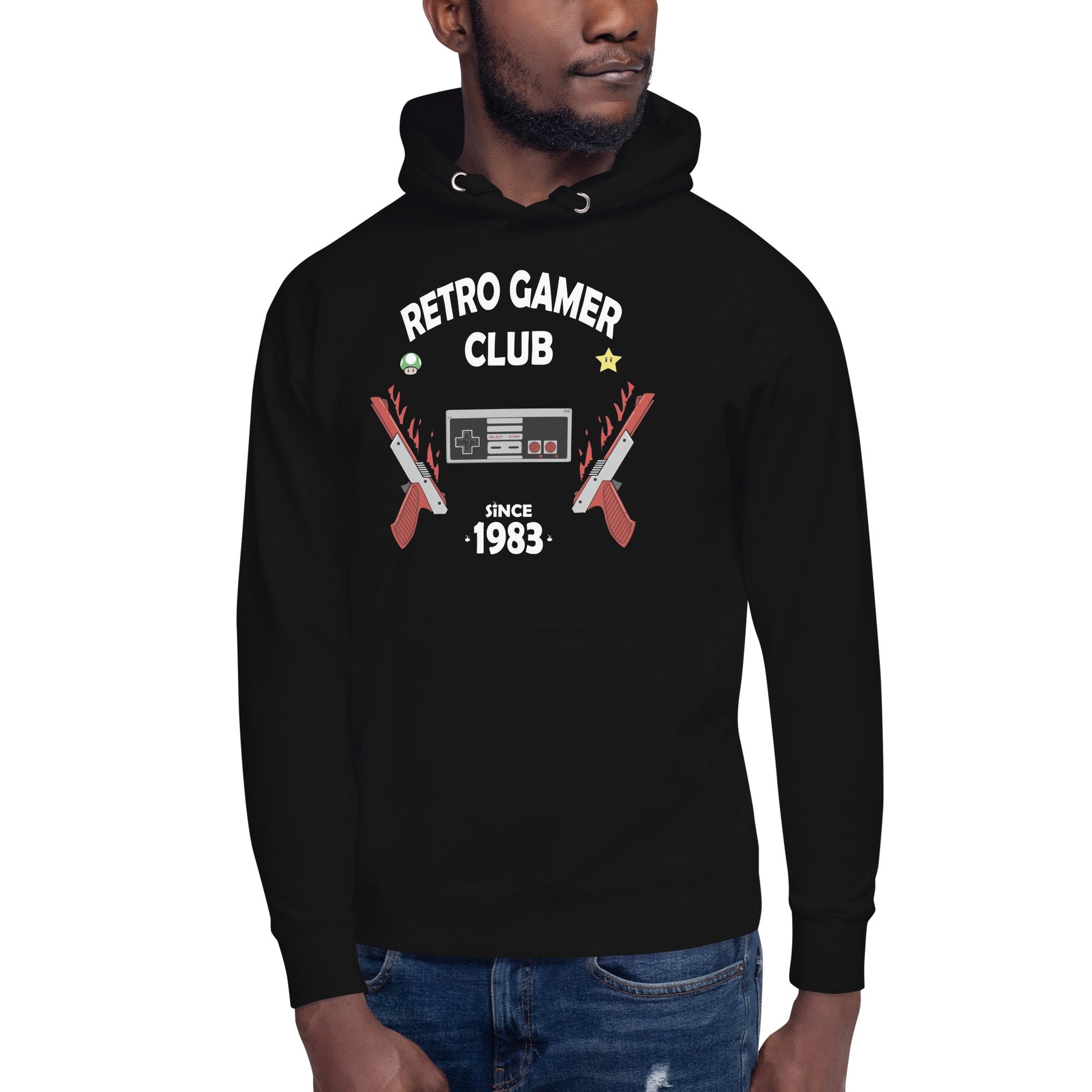 Hoodie Retro Gamer Club, Disponible en la mejor tienda online para comprar tu merch favorita, la mejor Calidad, compra Ahora en Superstar!