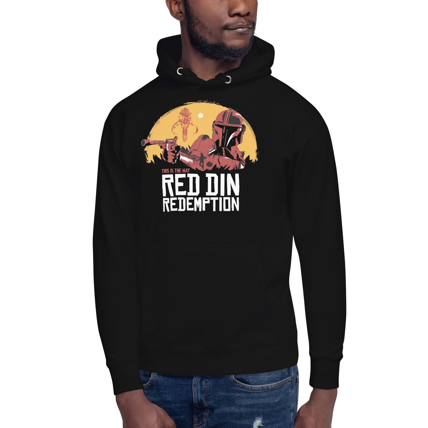 Hoodie Red Din Redemption, Disponible en la mejor tienda online para comprar tu merch favorita, la mejor Calidad, compra Ahora en Superstar!