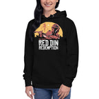 Red Din Redemption — modelo usando la prenda