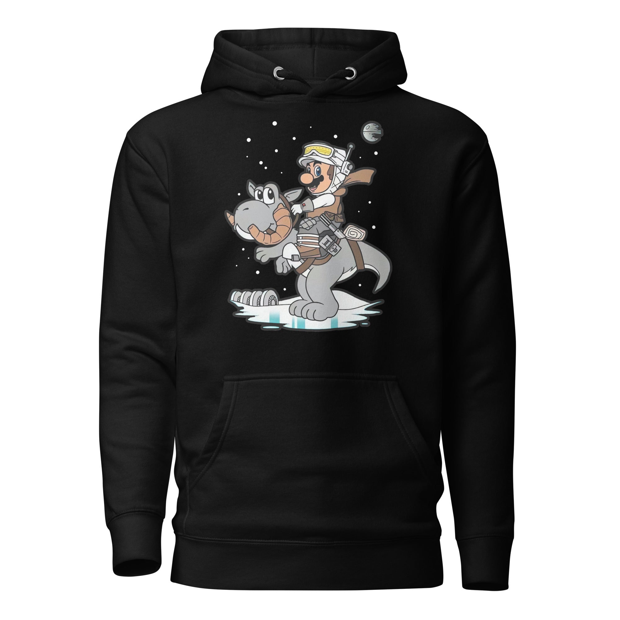 Mario y su Yoshi Tauntaun — vista frontal
