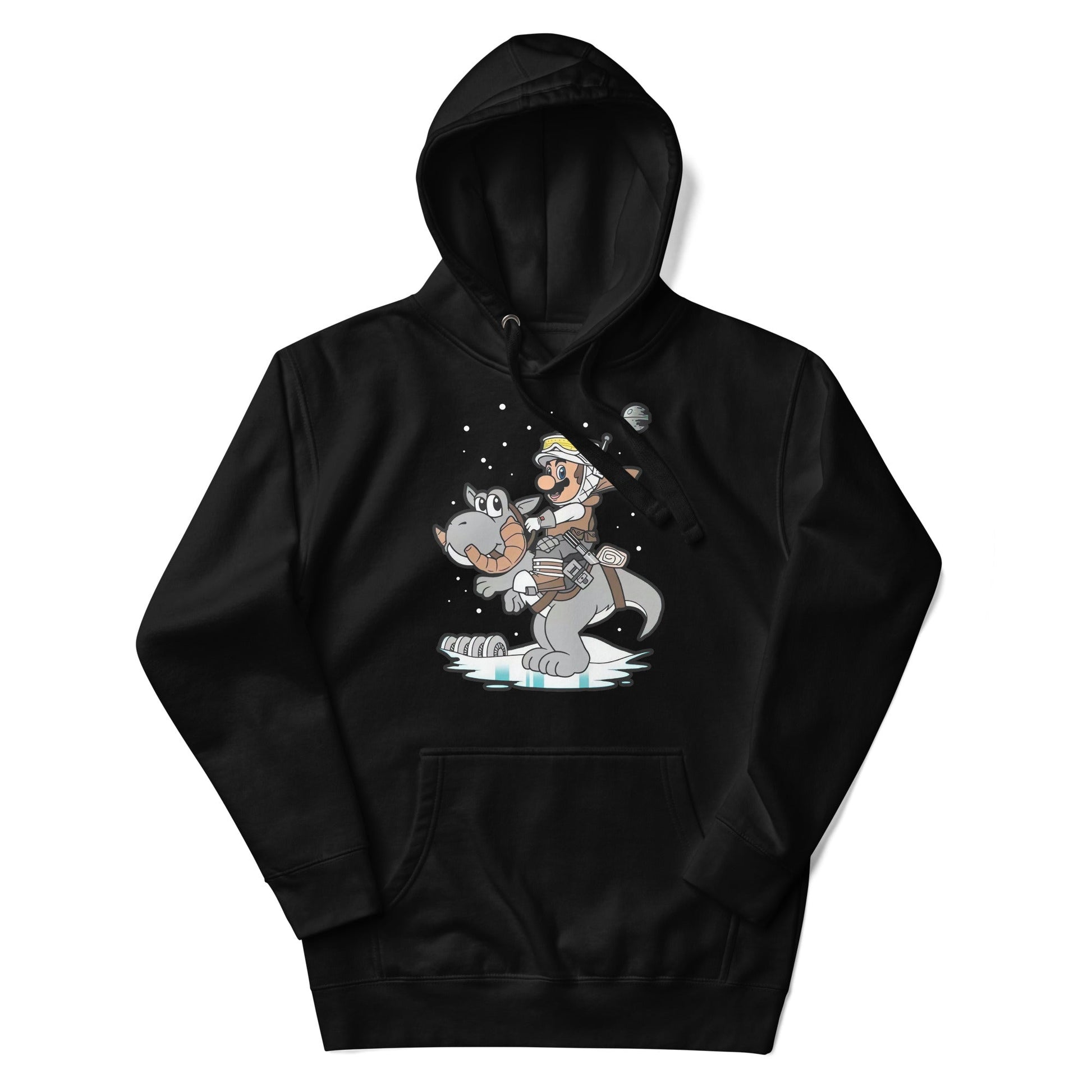 Hoodie Mario y su Yoshi Tauntaun, Disponible en la mejor tienda online para comprar tu merch favorita, la mejor Calidad, compra Ahora en Superstar!