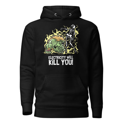 Sudadero con Capucha Electricity Will Kill You, Disponible en la mejor tienda online para comprar tu merch favorita, la mejor Calidad, compra Ahora!