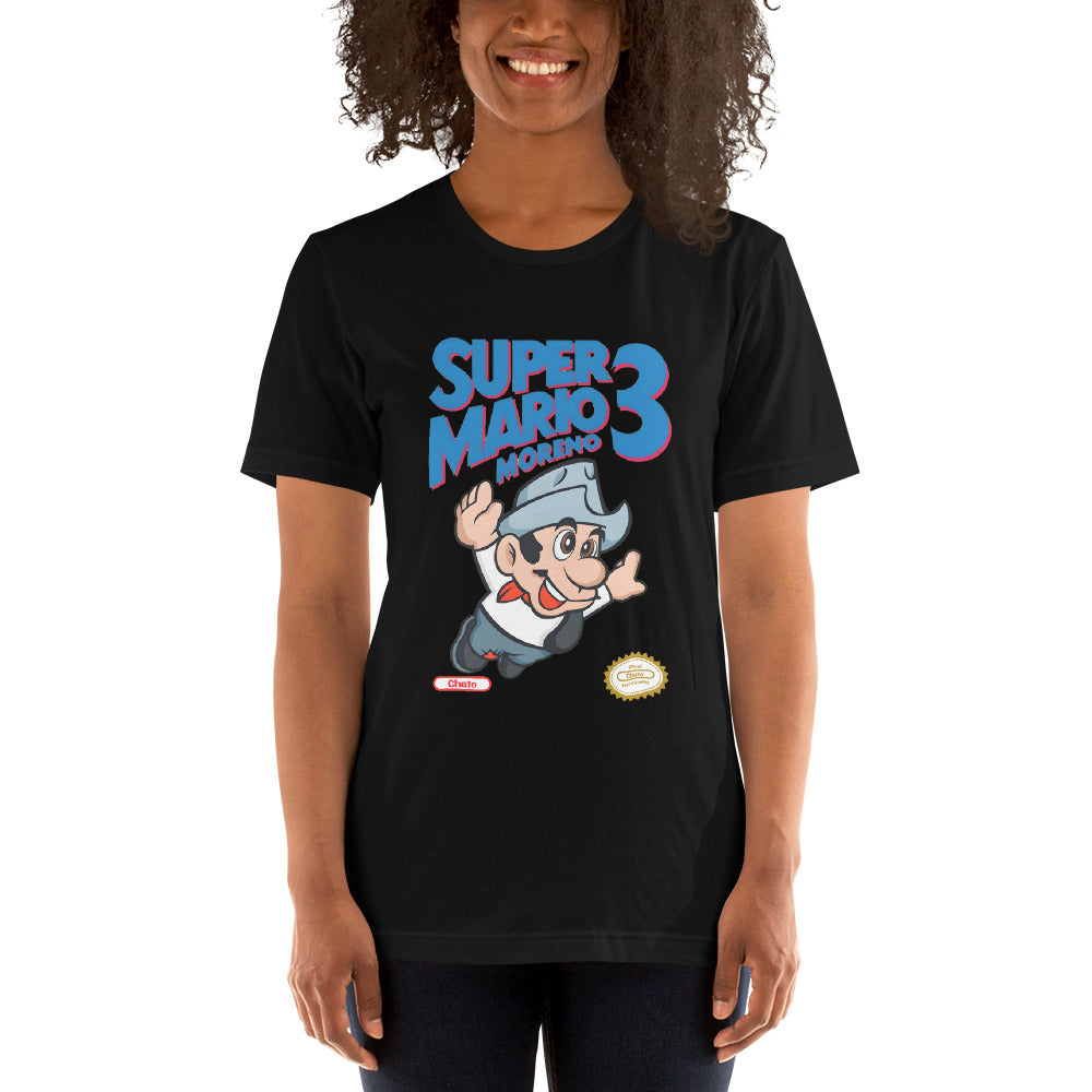 Playera de Super Mario Moreno, Disponible en la mejor tienda online para comprar tu merch favorita, la mejor Calidad, compra Ahora! 