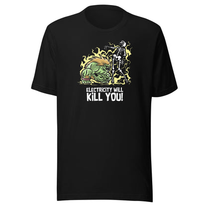 Playera Electricity Will Kill You, Disponible en la mejor tienda online para comprar tu merch favorita, la mejor Calidad, compra Ahora! 