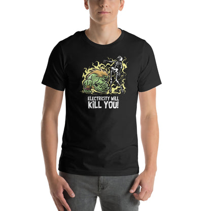 Playera Electricity Will Kill You, Disponible en la mejor tienda online para comprar tu merch favorita, la mejor Calidad, compra Ahora! 