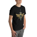 Espada Trifuerza — detalle del estampado